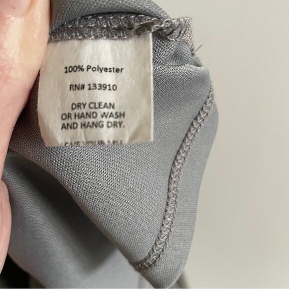 Show Me Your Mumu Kendall Maxi Dress Soft Charcoal Crisp - Picture 8 of 8